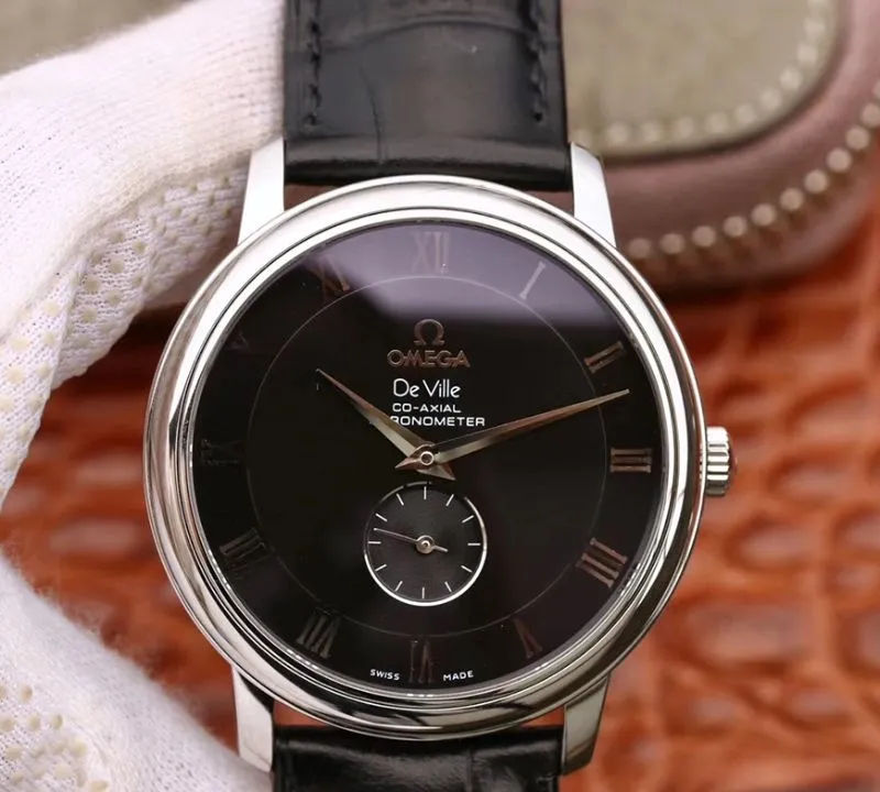 Omega De Ville Prestige 4813.40.01 Men Watches 1:1 Best Edition Replica Watch Swiss ETA 9015 Black dial